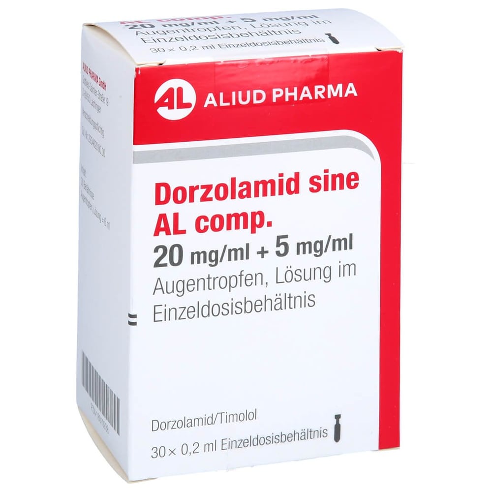 Dorzolamid sine AL comp. 20 mg/ml + 5 mg/ml Augentropfen