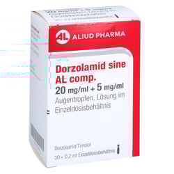 Dorzolamid sine AL comp. 20 mg/ml + 5 mg/ml Augentropfen