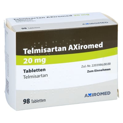 Telmisartan AXiromed 20 mg