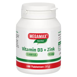 VITAMIN D3 1.000 I.E.+Zink 10 mg Tabletten