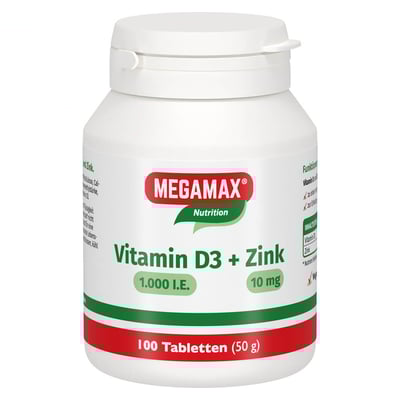 Vitamin D3 1000 IE + Zink 10 mg
