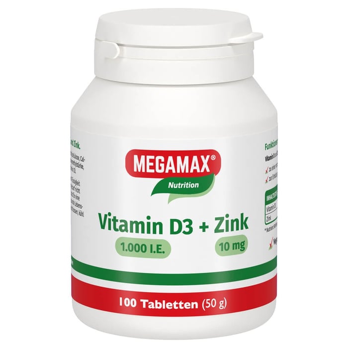 Vitamin D3 1000 IE + Zink 10 mg