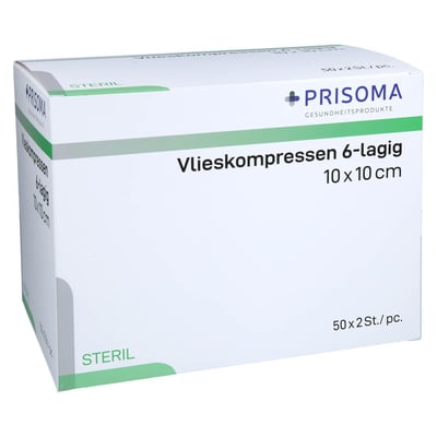 Vlieskomp 10x10 cm St 6l Produktbild 1
