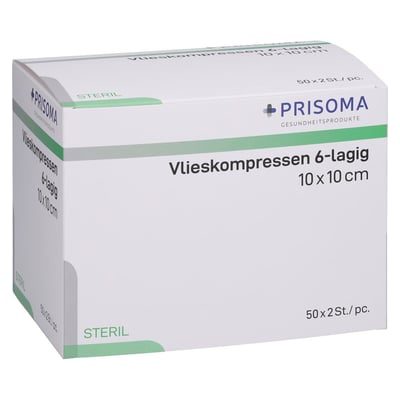 Vlieskompr 10x10 cm Ste 6l Produktbild 1