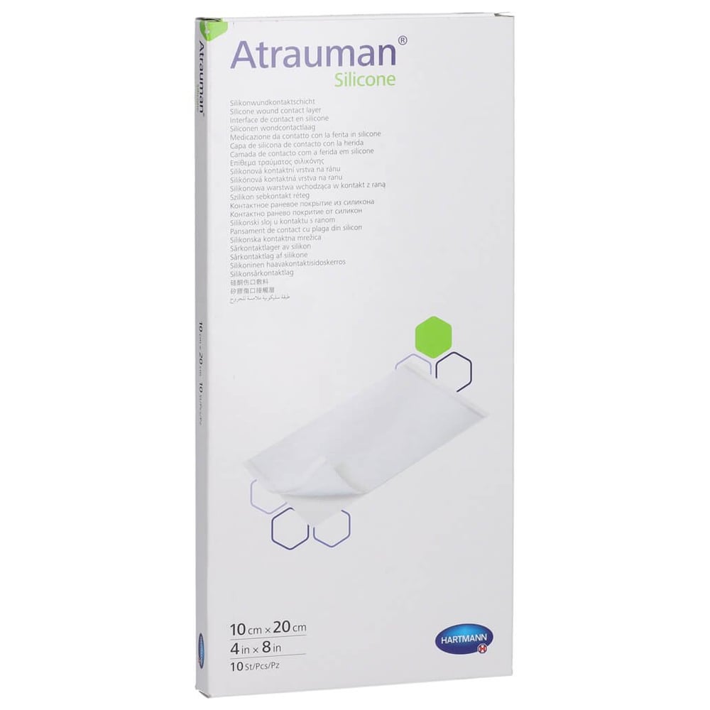 Atrauman Silicone steril 10x20 cm Kompressen