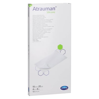 Atrauman Silicone steril 10x20 cm Kompressen Kohlpharma