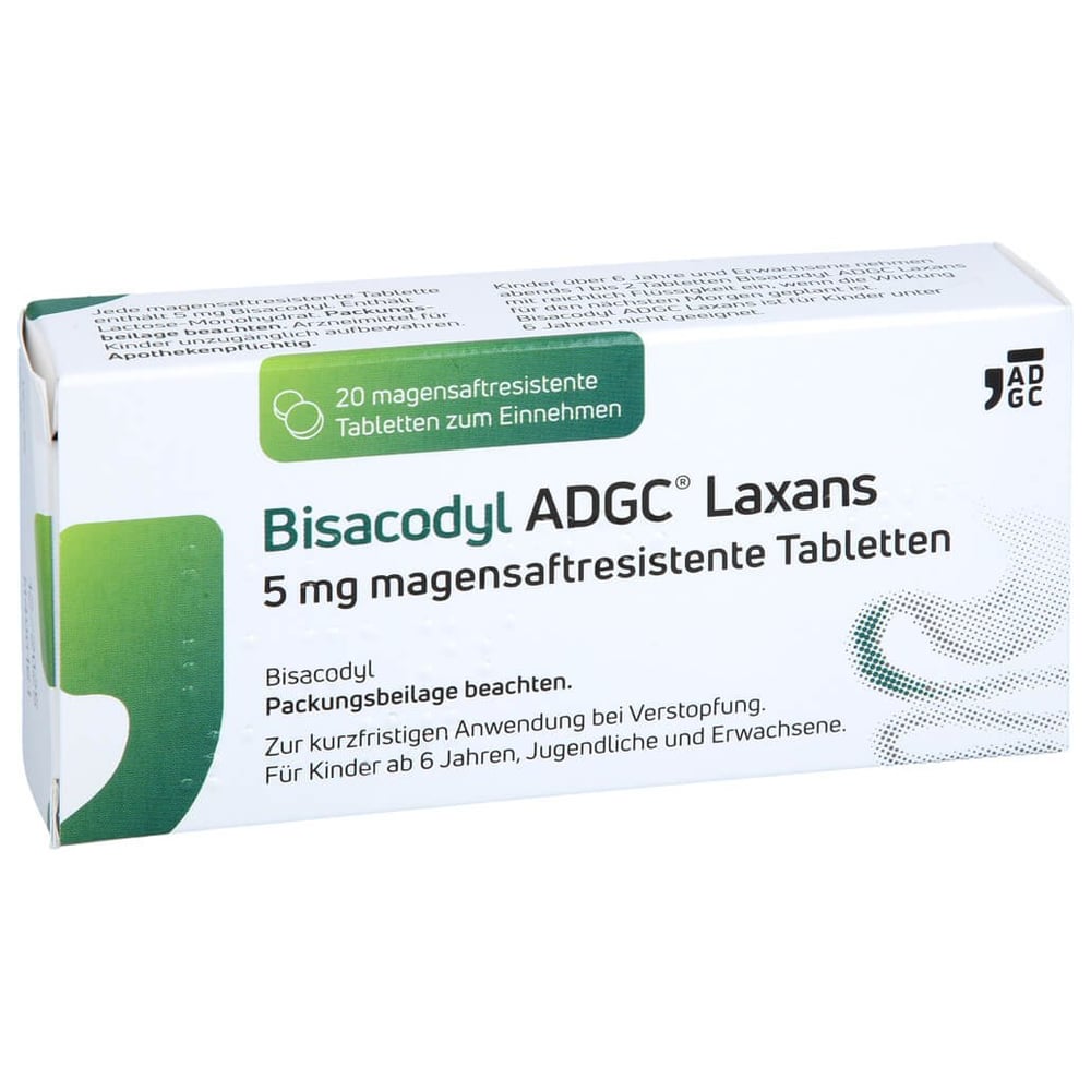 Bisacodyl ADGC Laxans 5 mg