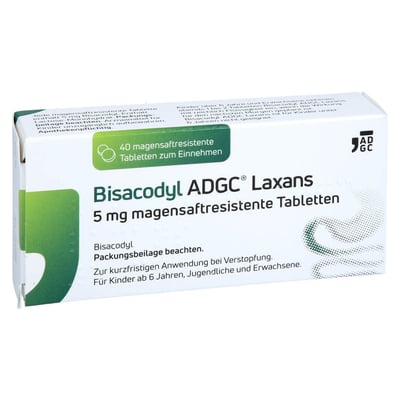 Bisacodyl ADGC Laxans 5 mg