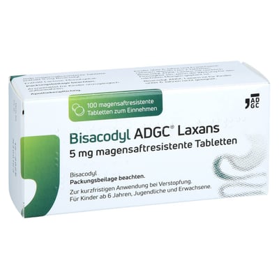 Bisacodyl ADGC Laxans 5 mg