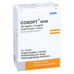 Cosopt sine 20mg/ml+5mg/ml