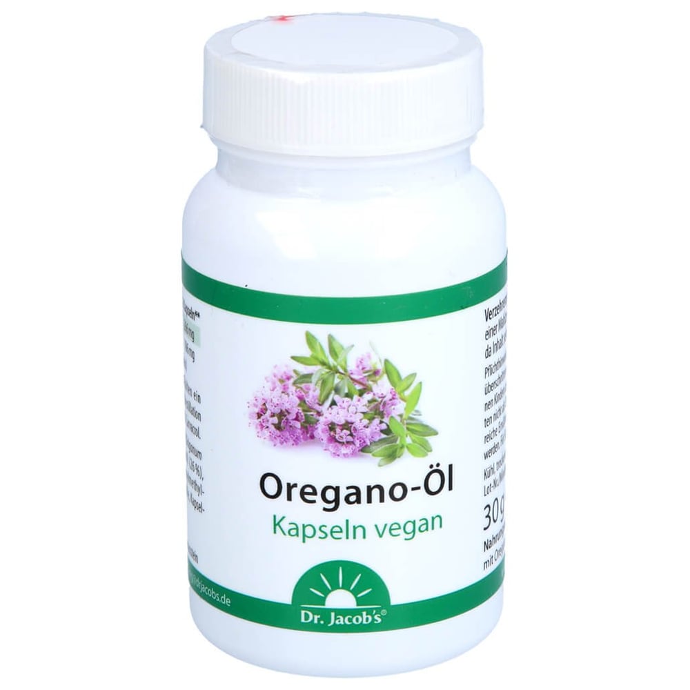 Dr. Jacob's Oregano-Öl Kapseln Carvacrol Thymol vegan