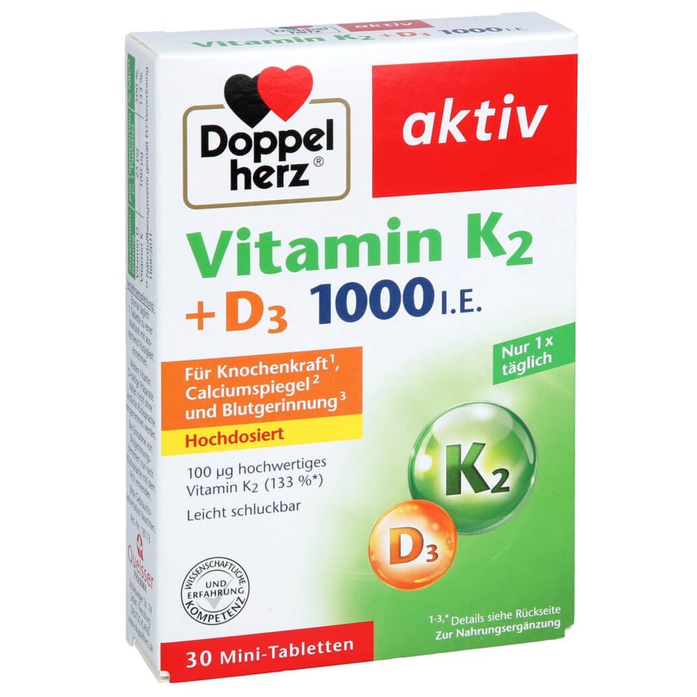 Doppelherz Vitamin K2 + D3 1000 I.E.