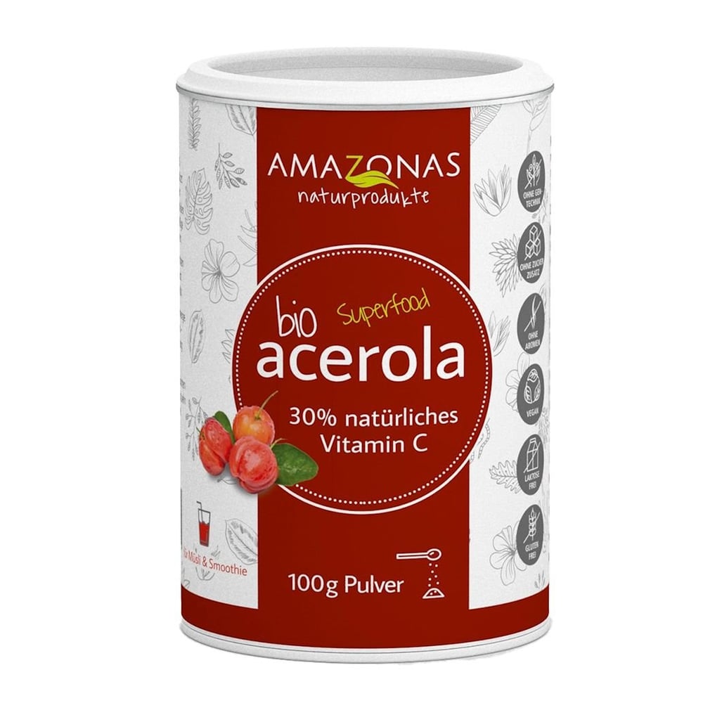 Acerola 100% Bio 30% nat. Vit. C ohne Zusätze