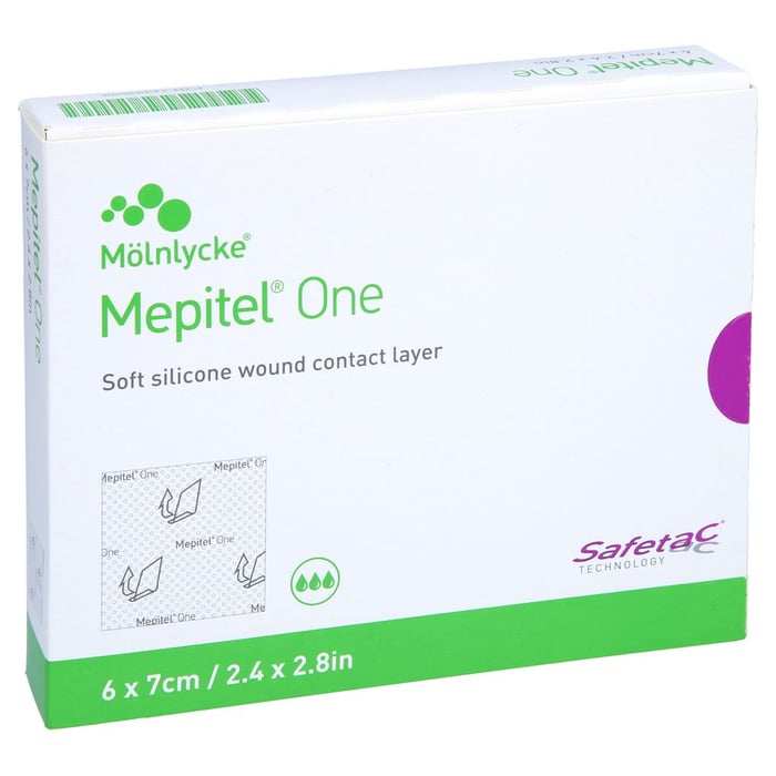 Mepitel One 6x7 cm Silikon Netzverband