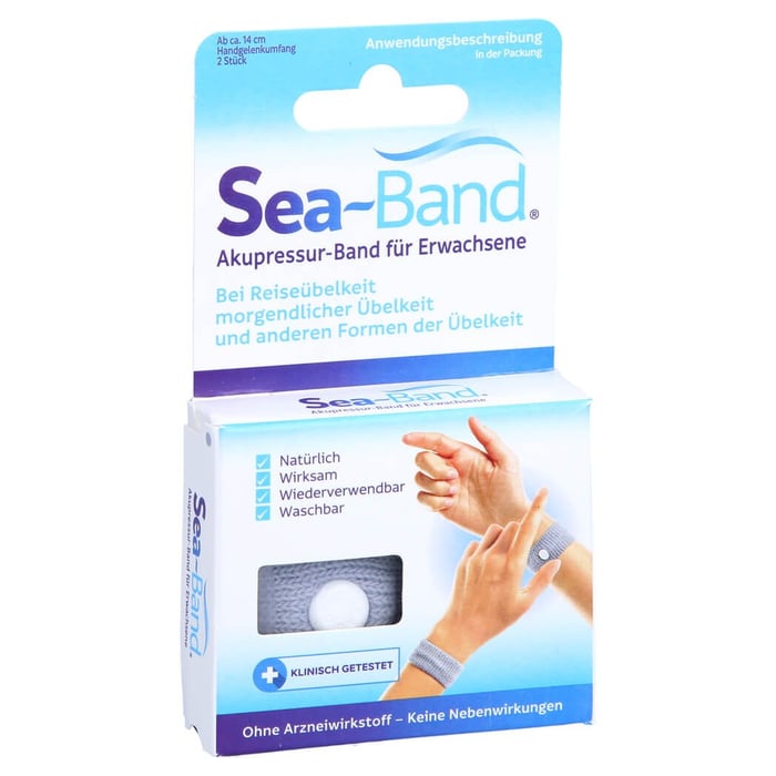 SEA-BAND Akupressurband für Erwachsene grau