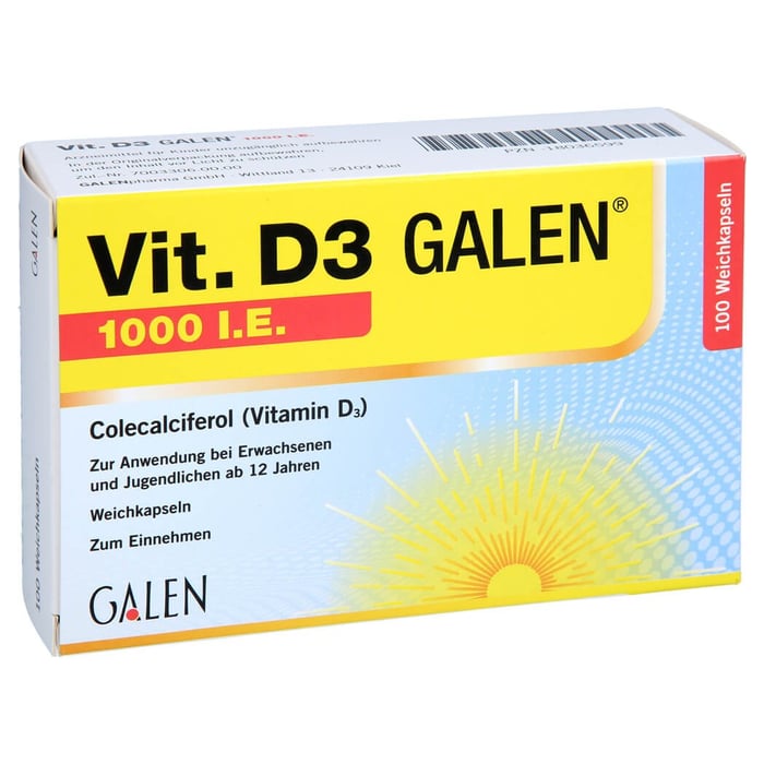 Vit. D3 GALEN 1000 I.E.