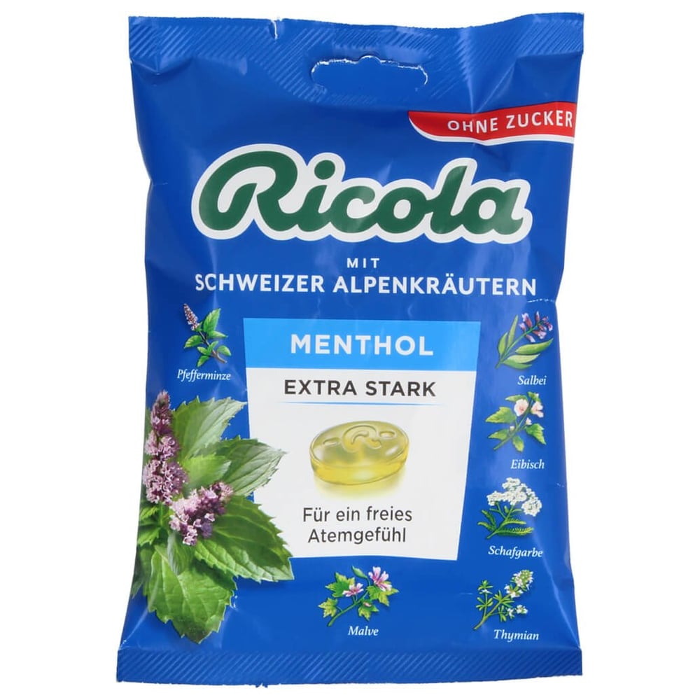 Ricola o.Z. Beutel Menthol Extra Stark