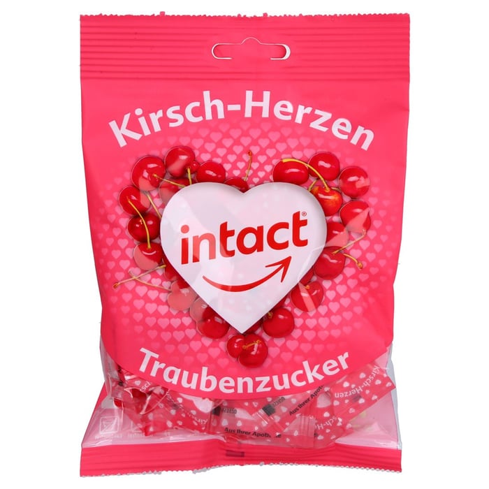 Intact Traubenzucker Beutel Herzen