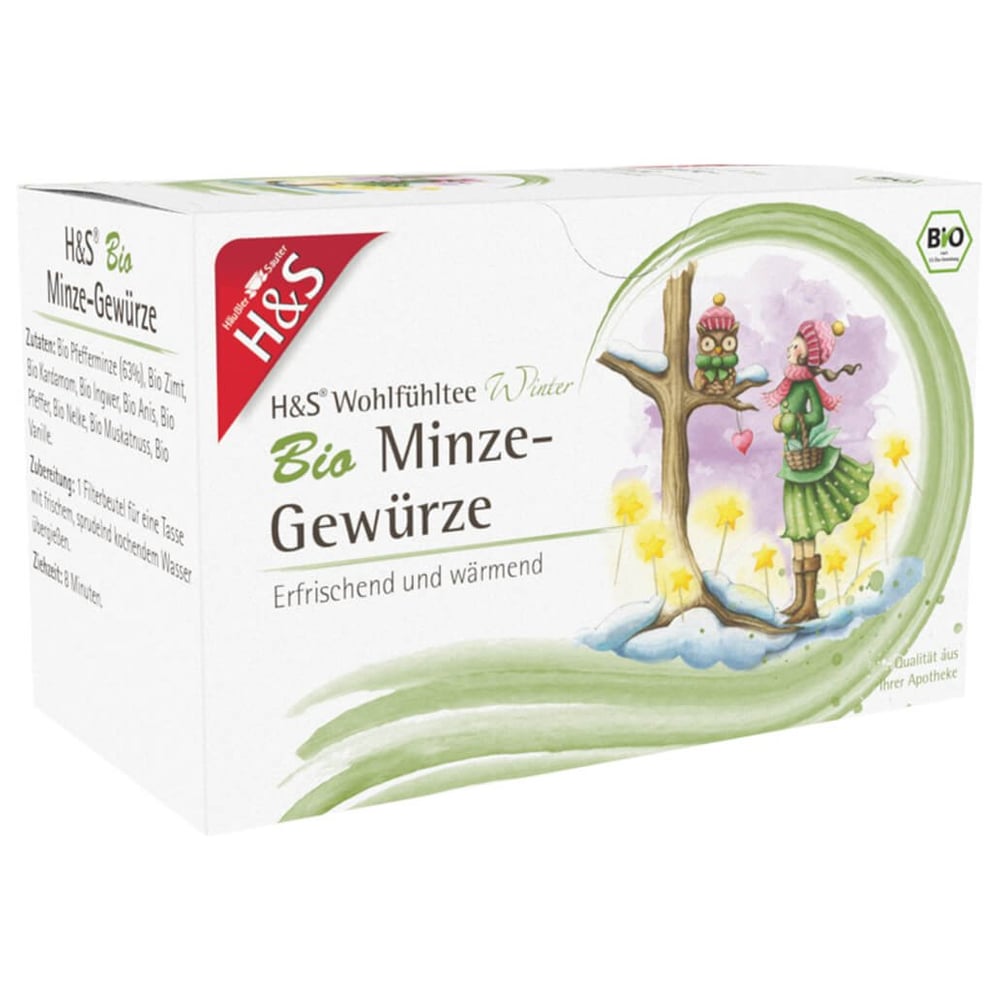 H&S Wintertee Bio Minze-Gewürze Filterbeutel