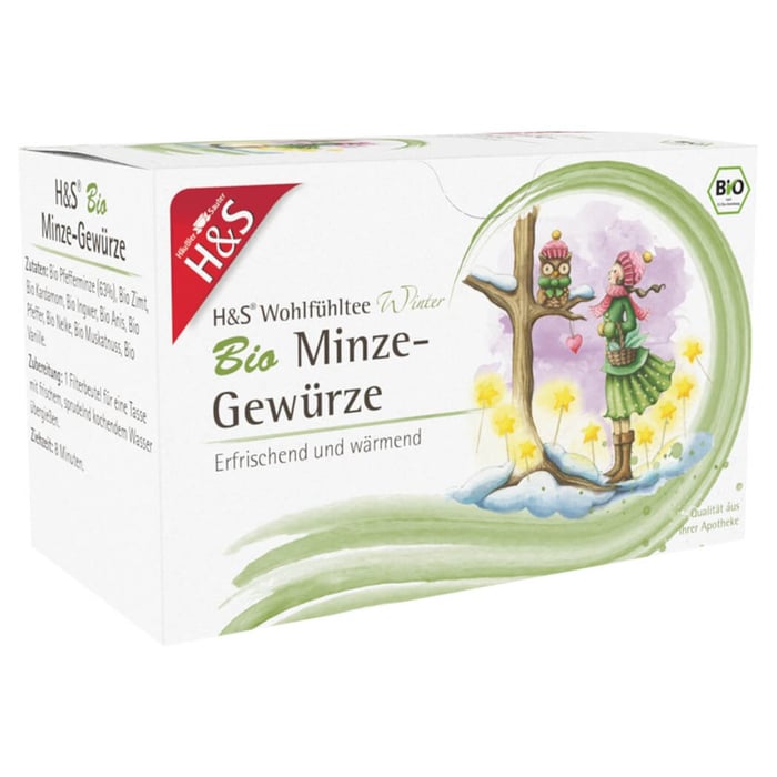 H&S Wintertee Bio Minze-Gewürze Filterbeutel