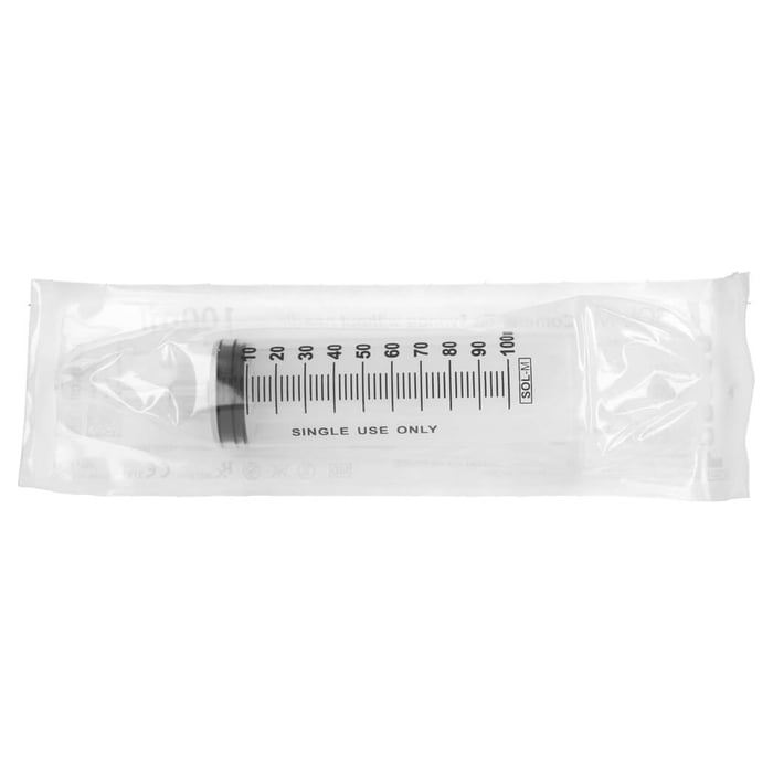 SOL-M 100 ml Spritze m.Katheteransatz m.Luer-Adap.