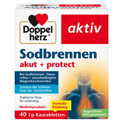 Doppelherz Sodbrennen akut + protect Produktbild 1