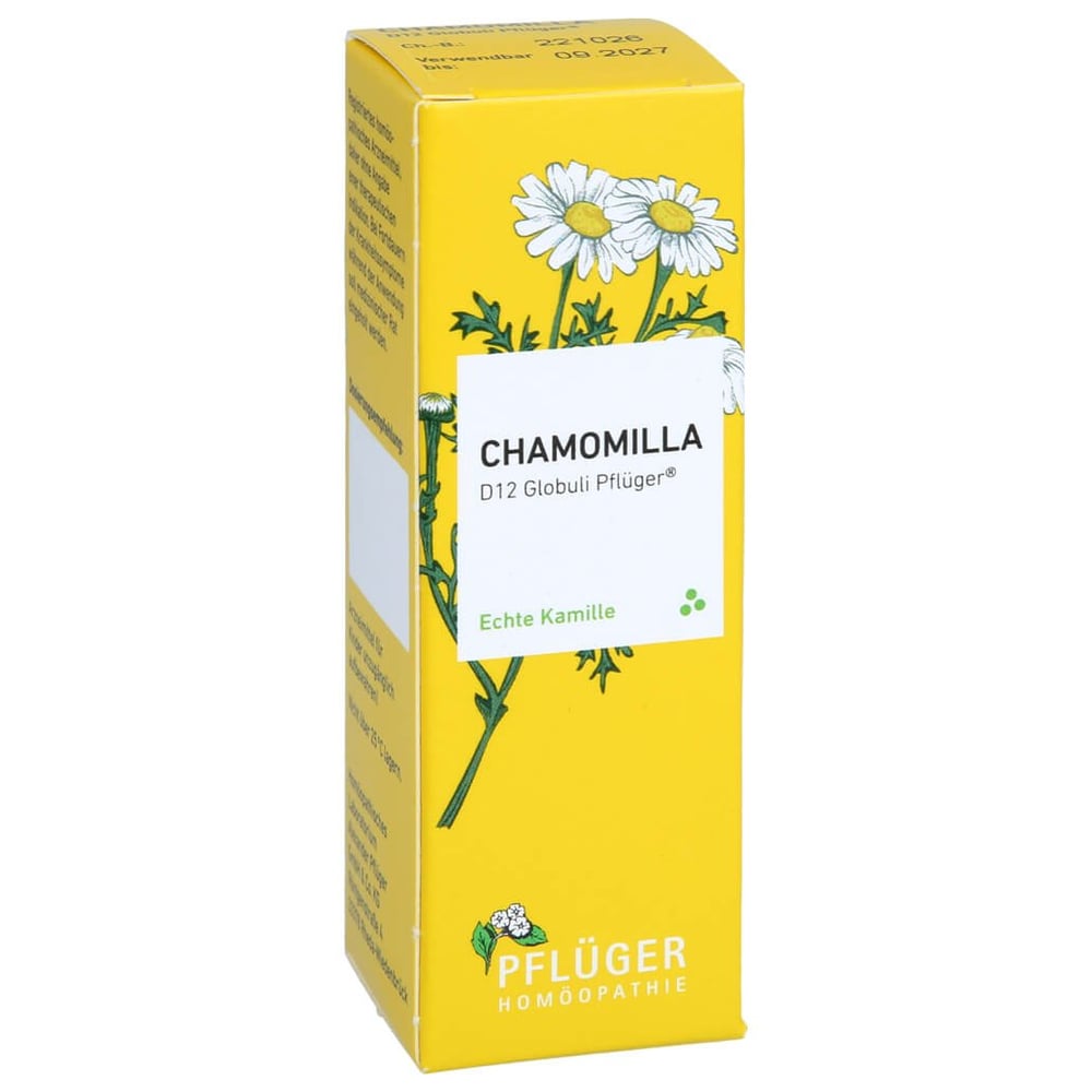 Chamomilla D12 Globuli Pflüger Dosierspender