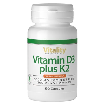 Vitamin D3 5000 I.E. plus K2 200mcg