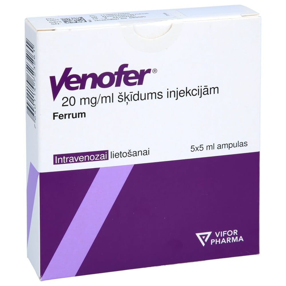 Venofer 20 mg Fe/ml Injektionslösung Ampullen