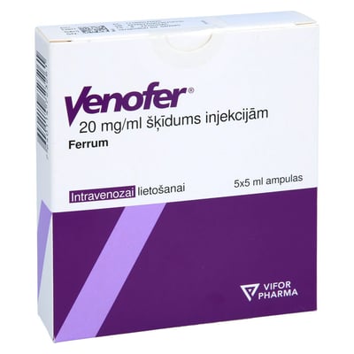 Venofer 20 mg Fe/ml Injektionslösung Ampullen