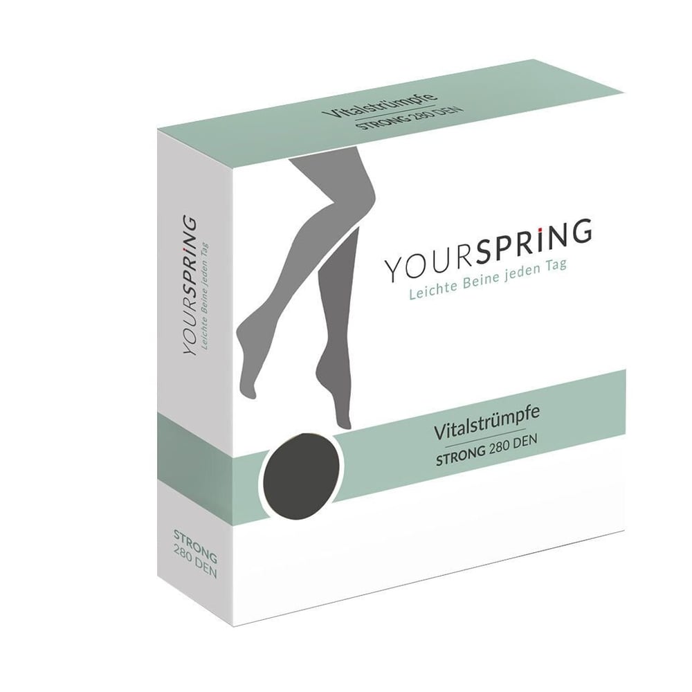 YOURSPRING strong blickdicht 280den AD 40/41 schw.