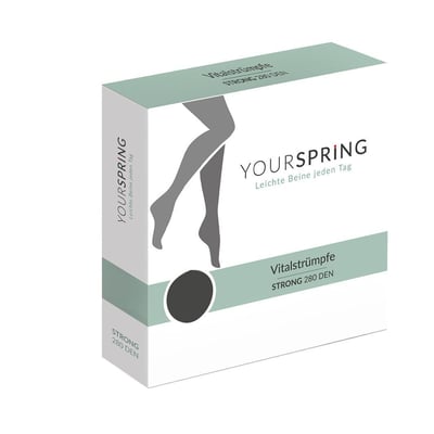 YOURSPRING strong blickdicht 280den AD 40/41 schw.