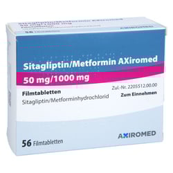 Sitagliptin/Metformin AXiromed 50 mg/1000 mg