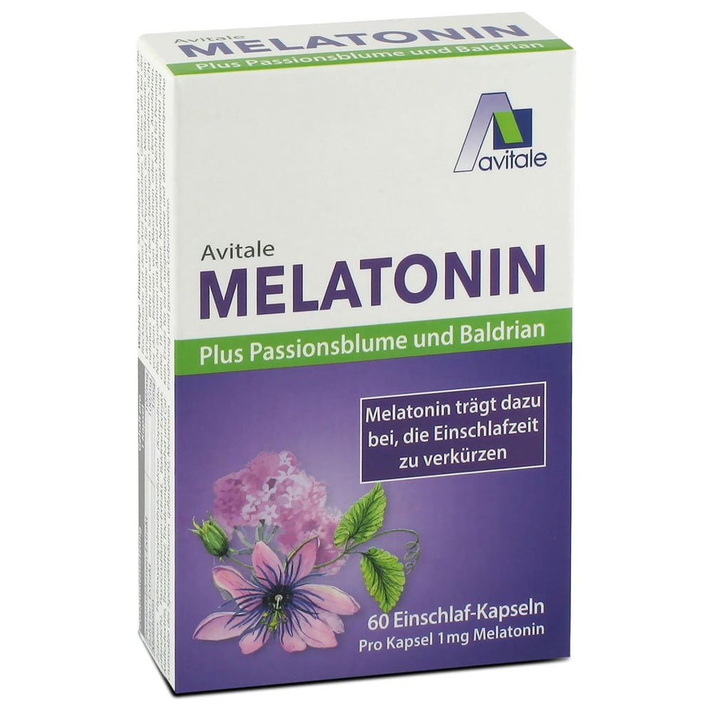 MELATONIN+PASSIONSBLUME+Baldrian Kapseln