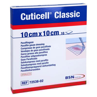 Cuticell Classic Wundgaze 10x10 cm