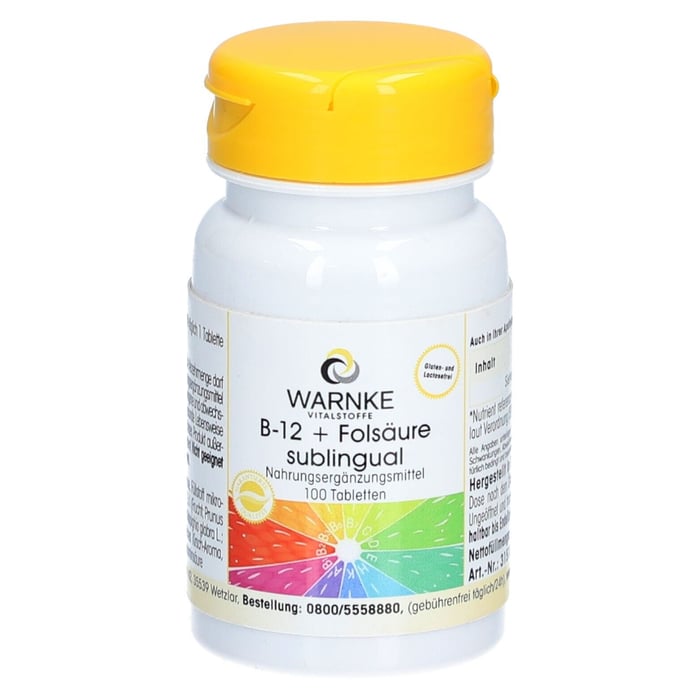 B-12+Folsäure sublingual Tabletten