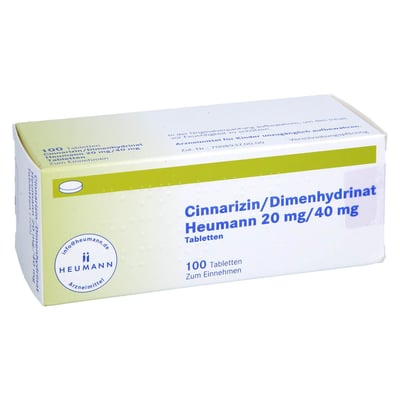 CINNARIZIN/Dimenhydrinat Heumann 20 mg/40 mg Tabl.