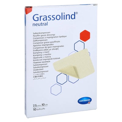 Grassolind Salbenkompressen 7.5x10 cm steril