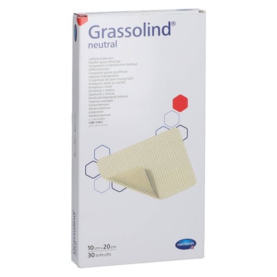 Grassolind Salbenkompressen 10x20 cm steril Kohlpharma