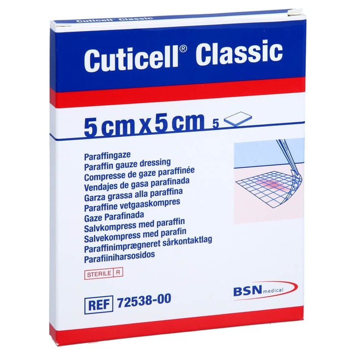 Cuticell Classic Wundgaze 5x5 cm