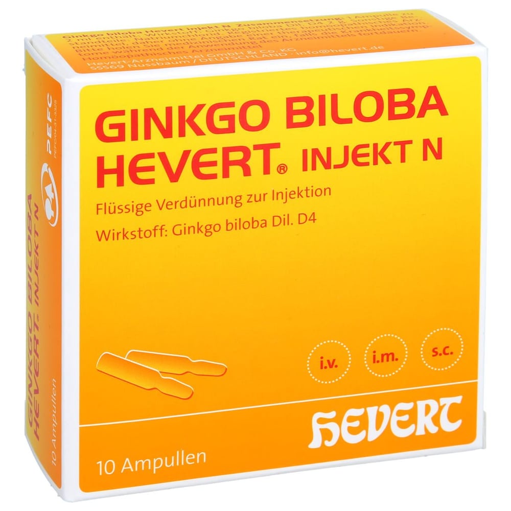Ginkgo biloba Hevert injekt N