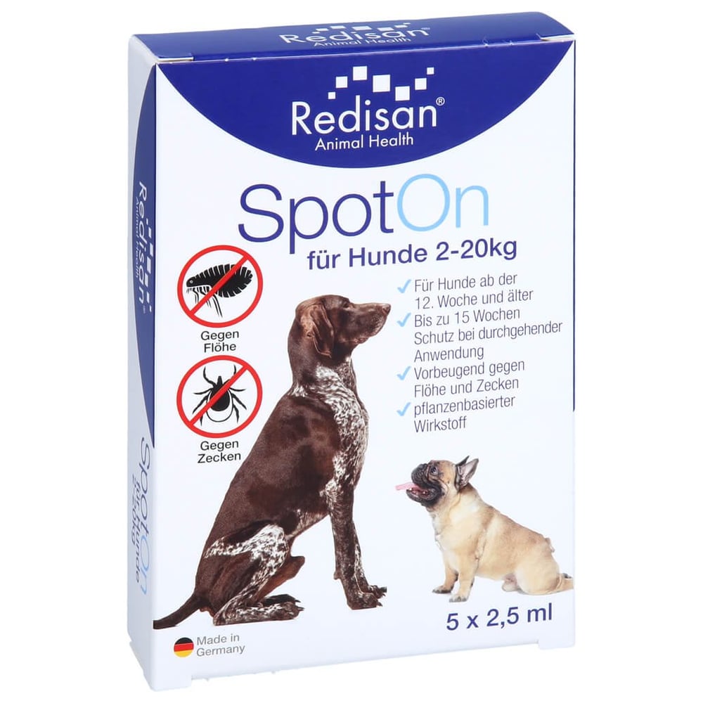 Redisan Spot On für Hunde - gegen Zecken und Flöhe