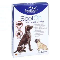 Redisan Spot On für Hunde - gegen Zecken und Flöhe