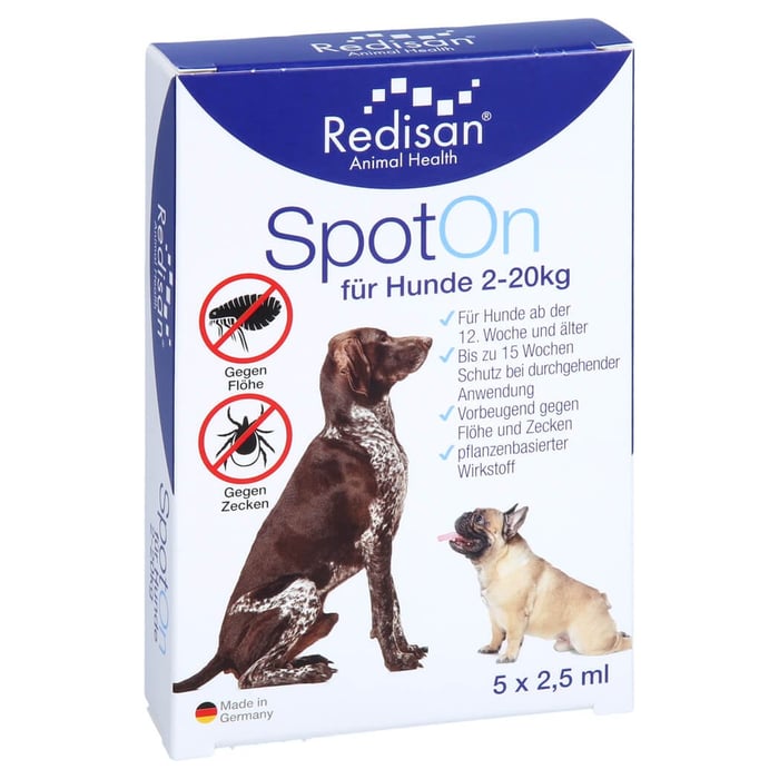 Redisan Spot On für Hunde - gegen Zecken und Flöhe
