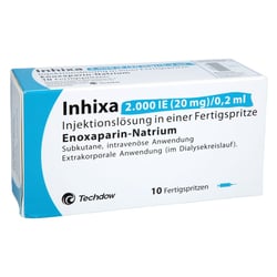 Inhixa 2000 I.E. (20 mg)/0,2 ml Injektionslösung