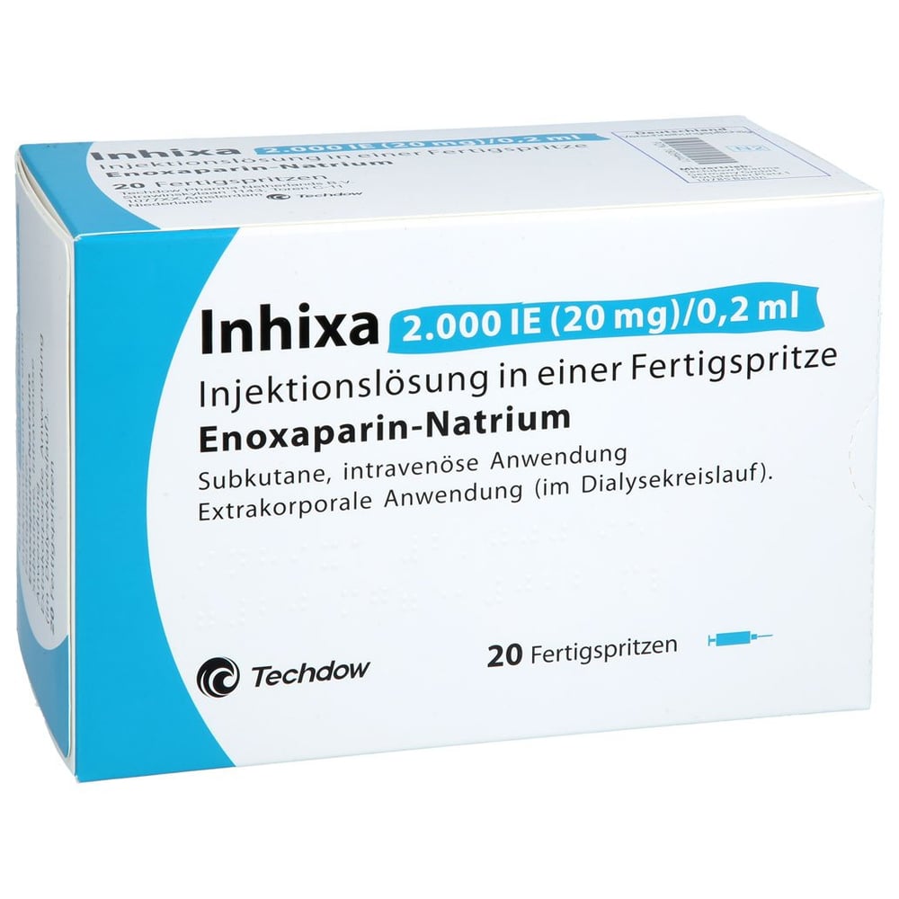 Inhixa 2000 I.E. (20 mg)/0,2 ml Injektionslösung