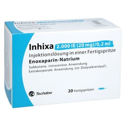 Inhixa 2000 I.E. (20 mg)/0,2 ml Injektionslösung