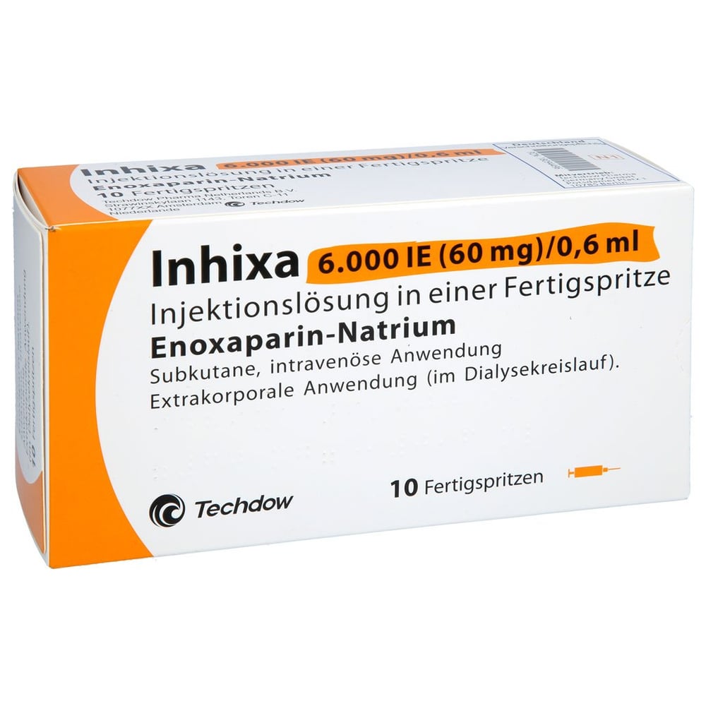 Inhixa 6000 I.E. (60 mg)/0,6 ml Injektionslösung