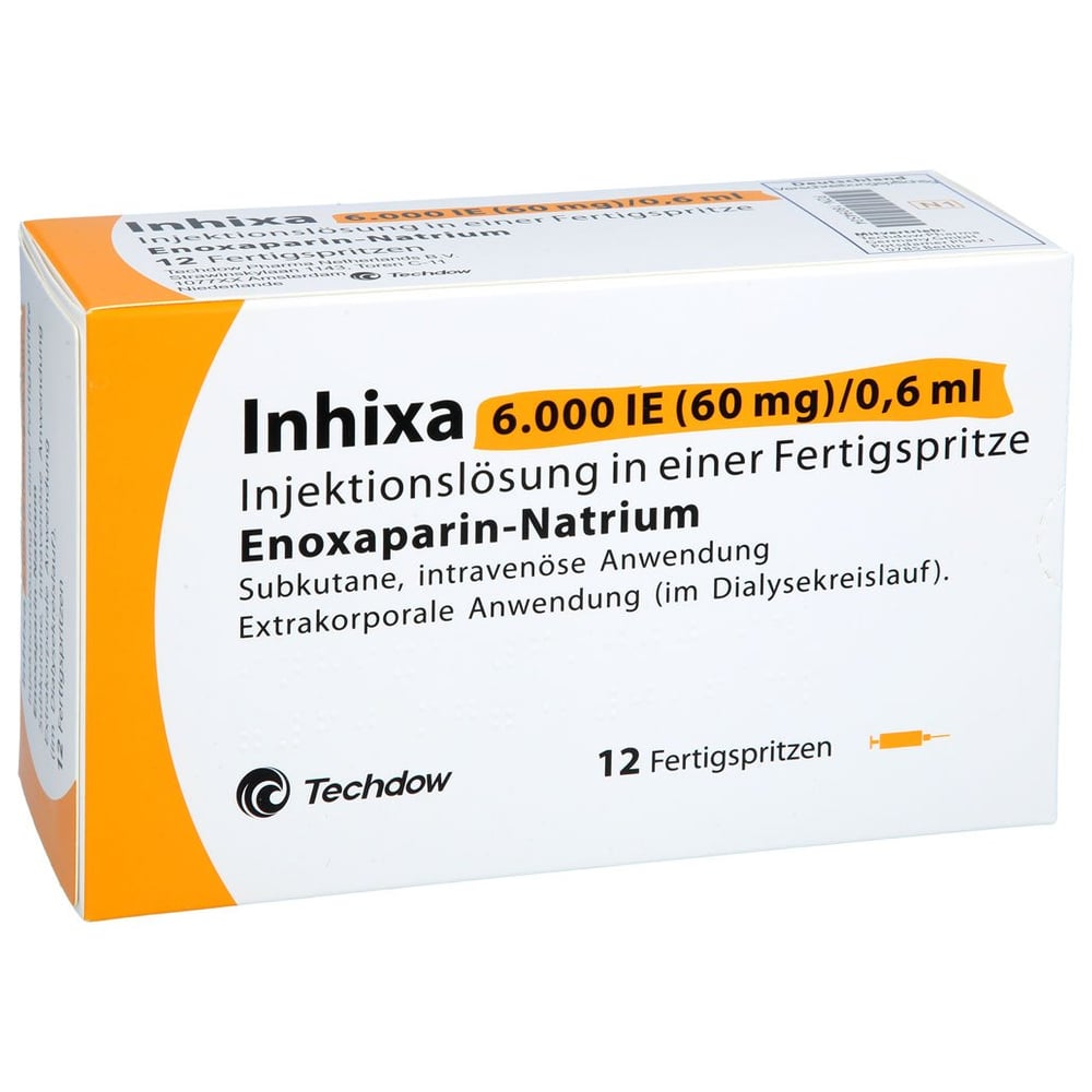 Inhixa 6000 I.E. (60 mg)/0,6 ml Injektionslösung