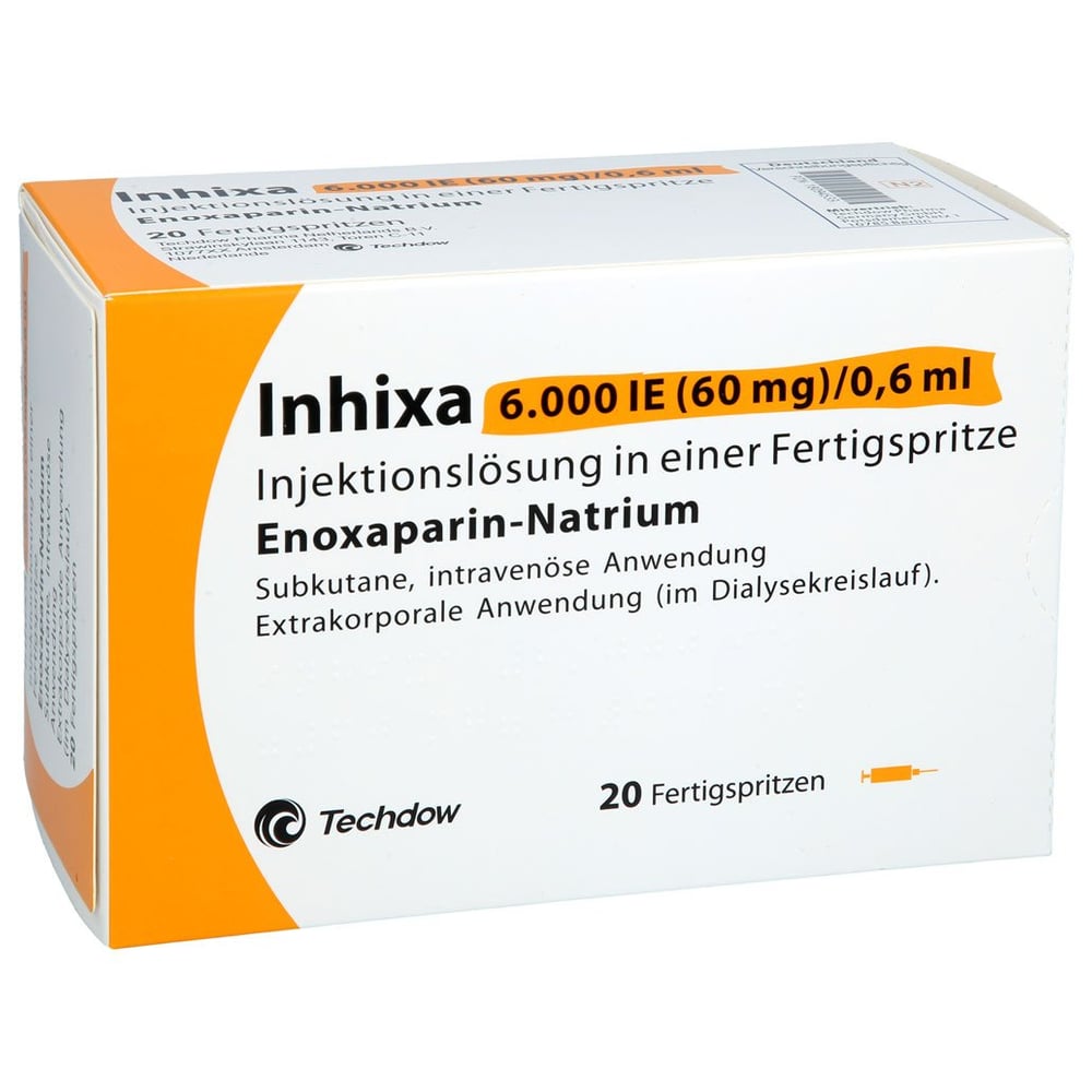 Inhixa 6000 I.E. (60 mg)/0,6 ml Injektionslösung